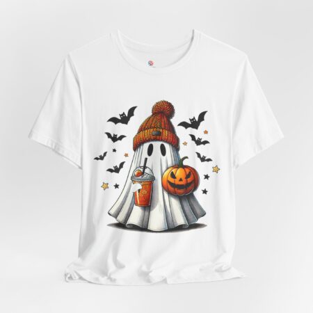 Haunted Ghost Coffee Shirt | Halloween Coffee Shirt | Cute Halloween Ghost Pumpkin Shirt | Ghost Coffee Shirt