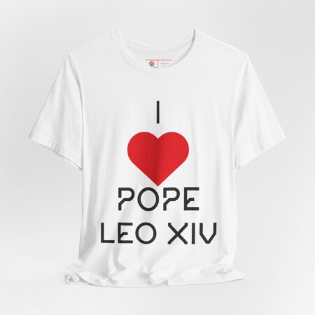 I Love Pope Leo XIV T-shirt | Catholic Pope Shirt | Papal Church T-shirt