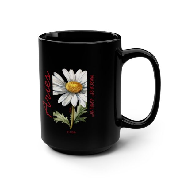 Aries - Personalized 15oz Mug | Custom Name, Date of Birth & Zodiac Mug | Birthday, Mother's Day, Zodiac Gift