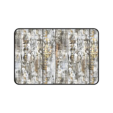 Distressed Wood Look Desk Mat | Personalized Gift | Corporate Gift | Coworker Gift | Gaming Gift | Tech Gift