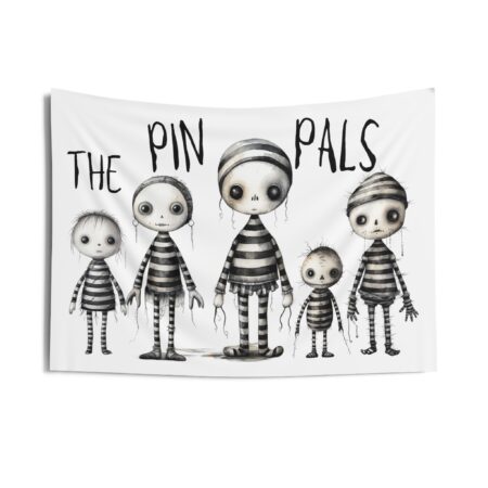 Halloween Wall Tapestry | Gothic Voodoo Doll Decor | Haunted House Decorations | Spooky Wall Art