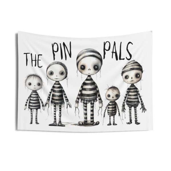 Halloween Wall Tapestry | Gothic Voodoo Doll Decor | Haunted House Decorations | Spooky Wall Art