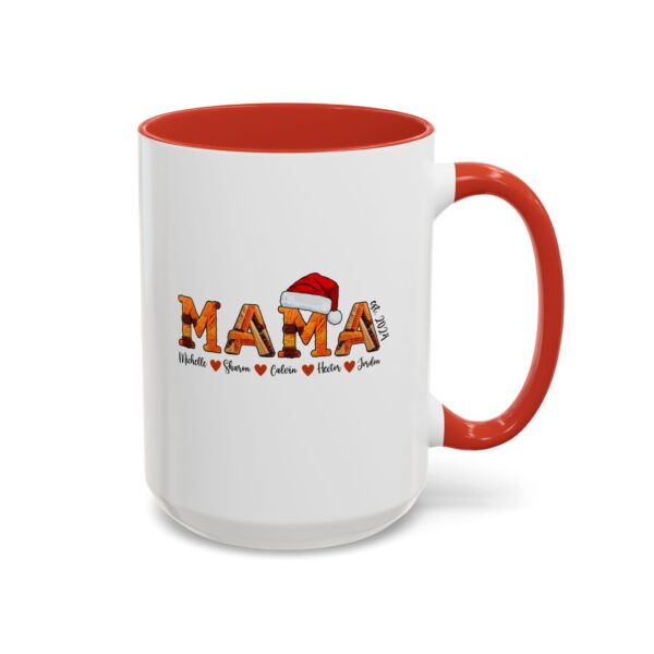 Personalized Christmas Mug | Faux Knitted Design Mug | Grandkids Mug | 11oz Mug | 15oz Mug
