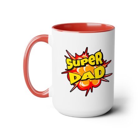 Super Dad Father's Day Two-Tone Coffee Mug, 15oz