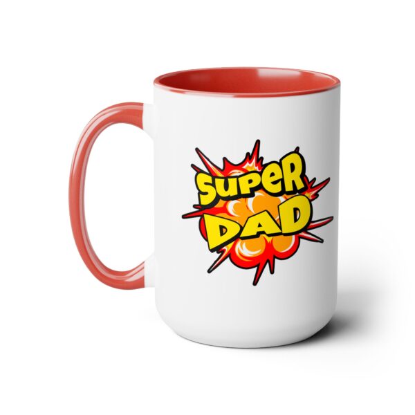 Super Dad Father's Day Two-Tone Coffee Mug, 15oz