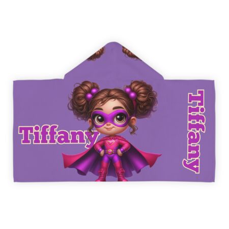 Kid's Hooded Bath Towel | Kid's Hooded Beach Towel | Kid's Hooded Towel Robe | Superhero Theme, Personalized