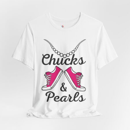 Chucks & Pearls, VP Kamala Harris | Funny Political T-shirt
