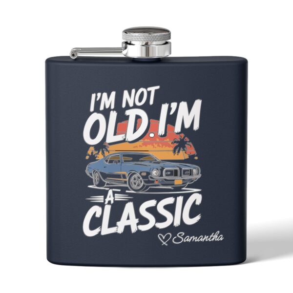 Father's Day Gift | "I'm not old. I'm a classic" Personalized Stainless Steel Flask