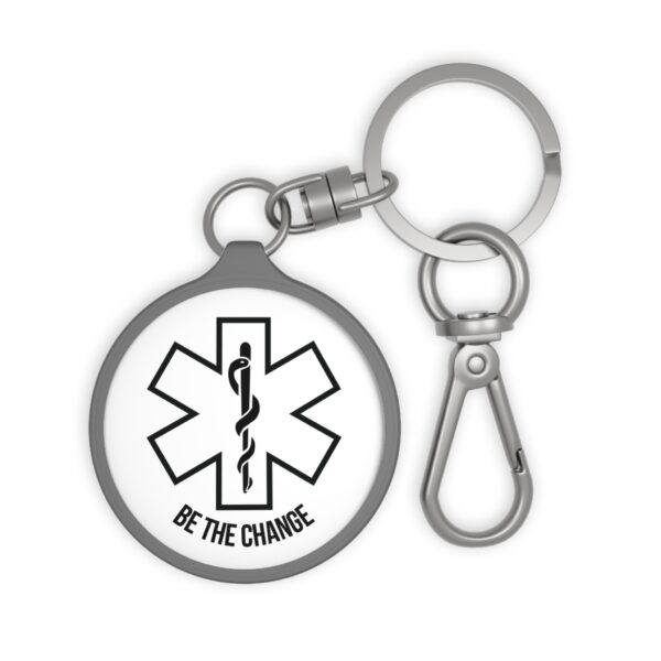 Inspirational Keyring Tag, Be The Change Motivational Keychain, Nurse Gift, Medical Student Accessory, Everyday Reminder