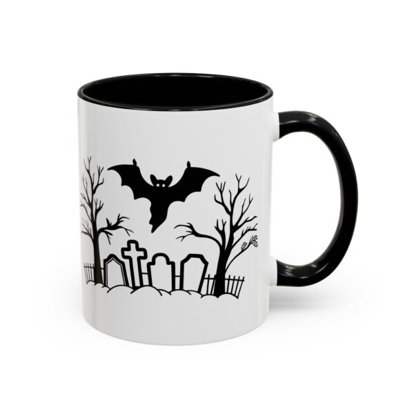 Halloween Mugs | Bat Mugs, Graveyard | Cute Halloween Mugs | Halloween Decorations | Mug Set