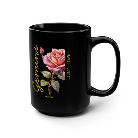 Gemini - Personalized 15oz Mug | Custom Name, Date of Birth & Zodiac Mug | Birthday, Mother's Day, Zodiac Gift