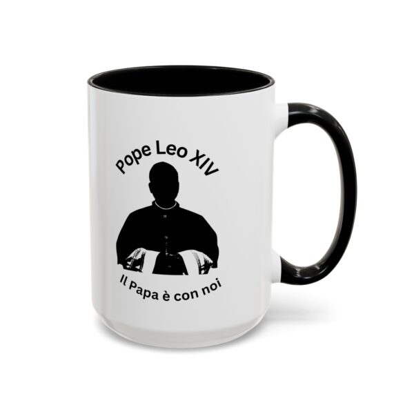 New Pope Leo XIV, The Pope is with Us Mug | Catholic Pope Mug | Papal Church Mug Gift | Catholic & Christian Gift