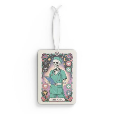 The CNA II Skeleton Air Freshener, Nurse Car Freshener, Skeleton Nurse Air Freshener, Car Accessory, Nursing Gift