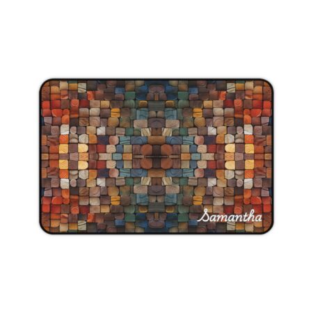 Colorful Wood Style Grain Desk Mat | Personalized Gift | Corporate Gift | Coworker Gift | Gaming Gift | Tech Gift