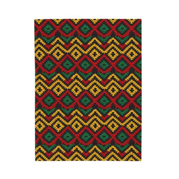 Black History Print Velveteen Plush Blanket