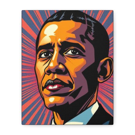 Barak Obama, Black History Month Decor | Black History Month Art | African American Heritage Art | Pop Art Wall Art, Canvas