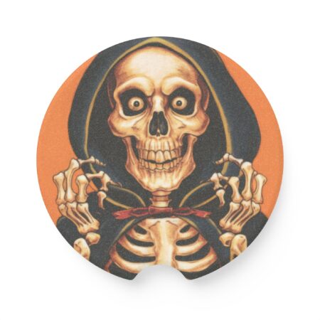 PKS - Vintage Ghost Soapstone Car Coaster | Gift for Her and Him | Best Friend, Birthday, Christmas Gift