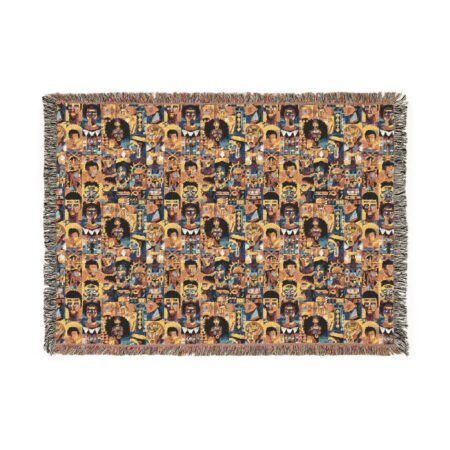African American Heritage Woven Blanket | Black History Month Woven Blanket | Black History Month Decorations, African Faces