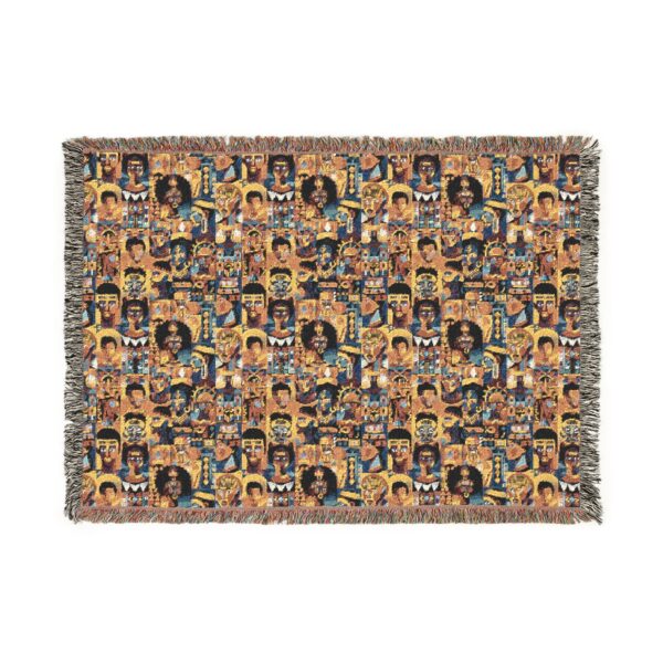 African American Heritage Woven Blanket | Black History Month Woven Blanket | Black History Month Decorations, African Faces