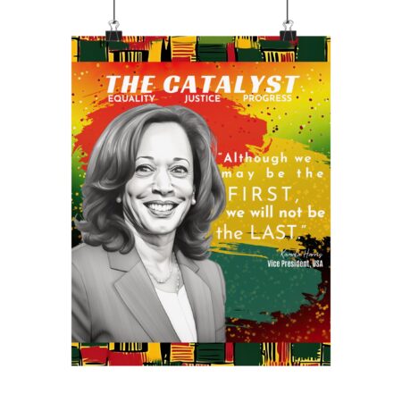 Kamala Harris - Black History Month Poster | Black History Month Decorations | BHM Wall Art | African American Art