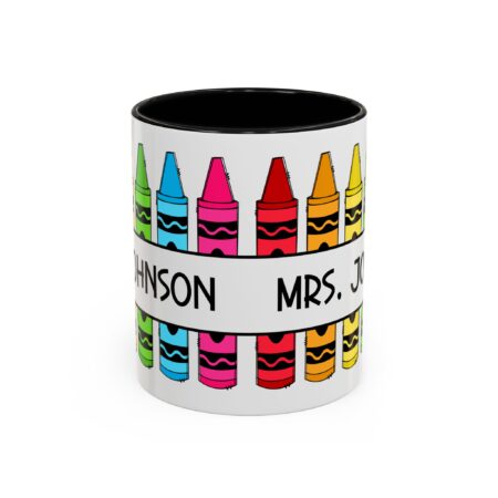 Personalized, Custom Name, Teacher Appreciation Gift Mug | Crayon Mug | Retirement Gift | End of Year Teacher Gift