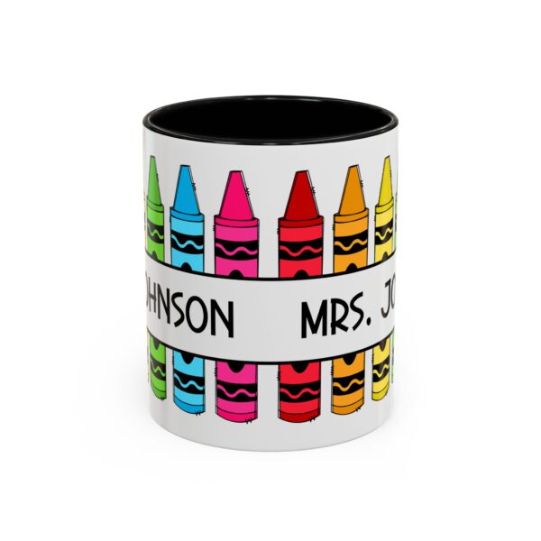 Personalized, Custom Name, Teacher Appreciation Gift Mug | Crayon Mug | Retirement Gift | End of Year Teacher Gift