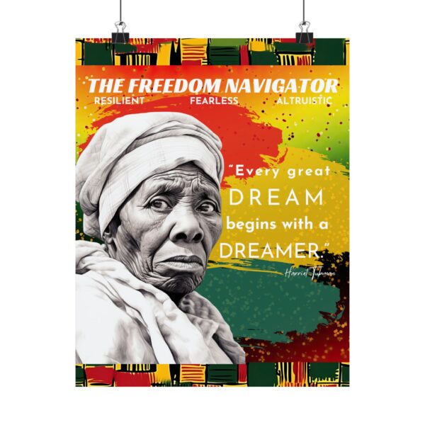 Harriet Tubman - Black History Month Poster | Black History Month Decorations | BHM Wall Art | African American Art