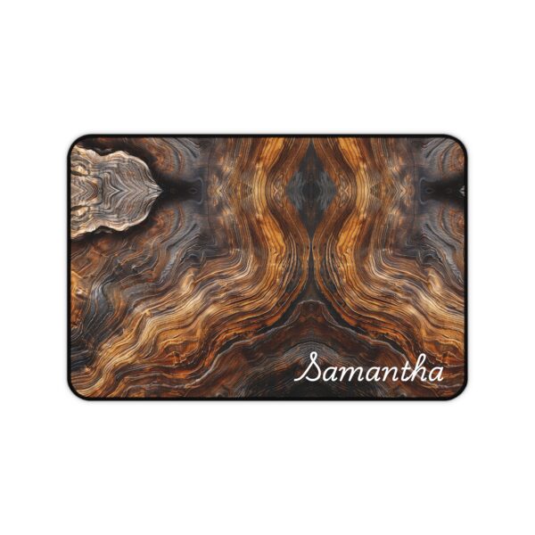 Aged Wood Look Desk Mat | Personalized Gift | Corporate Gift | Coworker Gift | Gaming Gift | Tech Gift