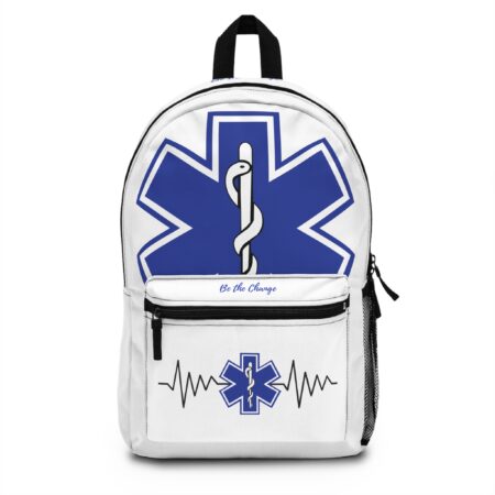 Medical Symbol Backpack | Caduceus and Staff of Aesculapius Design | Nurse Doctor Gift Bag | Customize, Personalized Bookbag