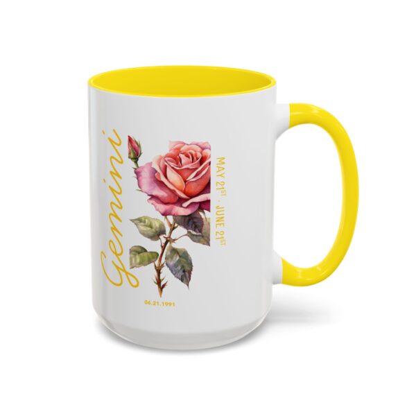 Gemini - Jun - Personalized 15oz Mug | Custom Name and Date of Birth |  Birthday, Mother's, Father's Day Gift | Zodiac Gift