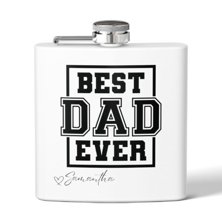 Father's Day Gift | "Best Dad Ever" Stainless Steel Flask