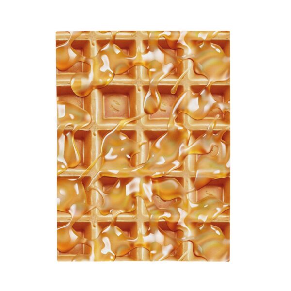 Waffle Blanket | Novelty Funny Soft Velveteen Bed Throw | Waffle Food Lover Gift | Cozy Wrap, Funny Gift | Soft Plush Throw Blanket