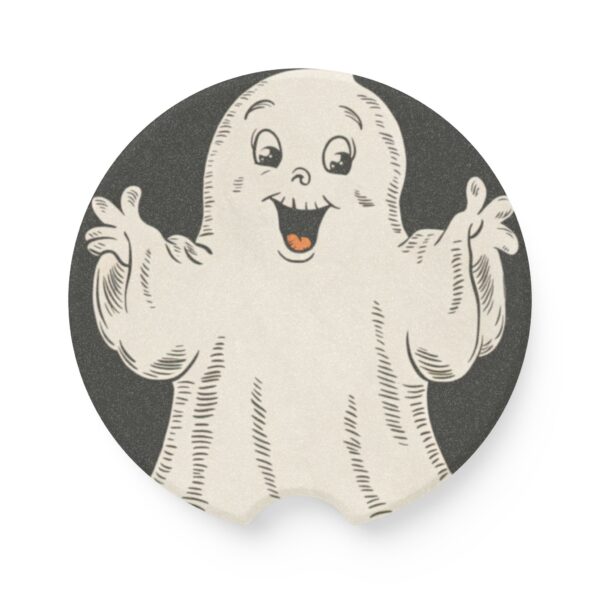 Vintage Ghost Soapstone Car Coaster | Gift for Her and Him | Best Friend, Birthday, Christmas Gift