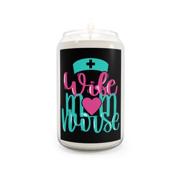 Wife, Mom, and Nurse Love, Scented Candle | Nurse and Mom Gift Idea | Glass Container Candle, 13.75oz