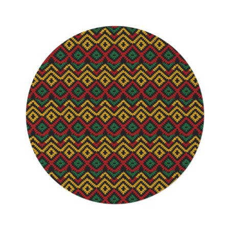 Black History Print Round Rug