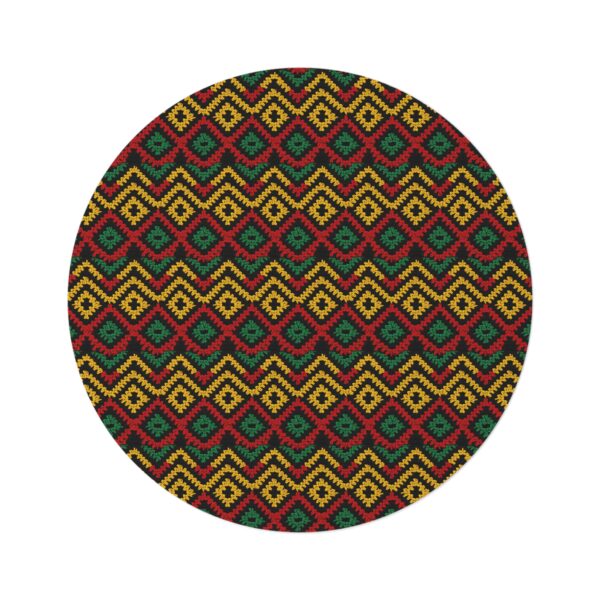 Black History Print Round Rug