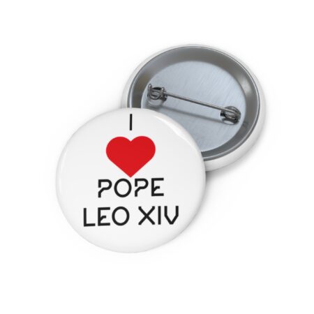 I Love Pope Leo XIV, Religious Gift, Vintage Accessory, Catholic Flair, Iconic Souvenir, Unique Badges