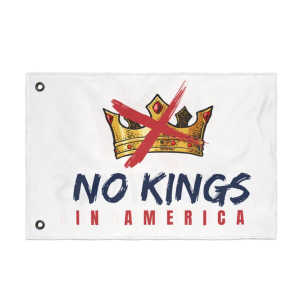 7337054249565907170_2048.jpeg Double Sided Flag: No Kings in America, Decorative Banner, Patriotic Flag, Protest Flag, Home & Garden Decor, Outdoor Celebration