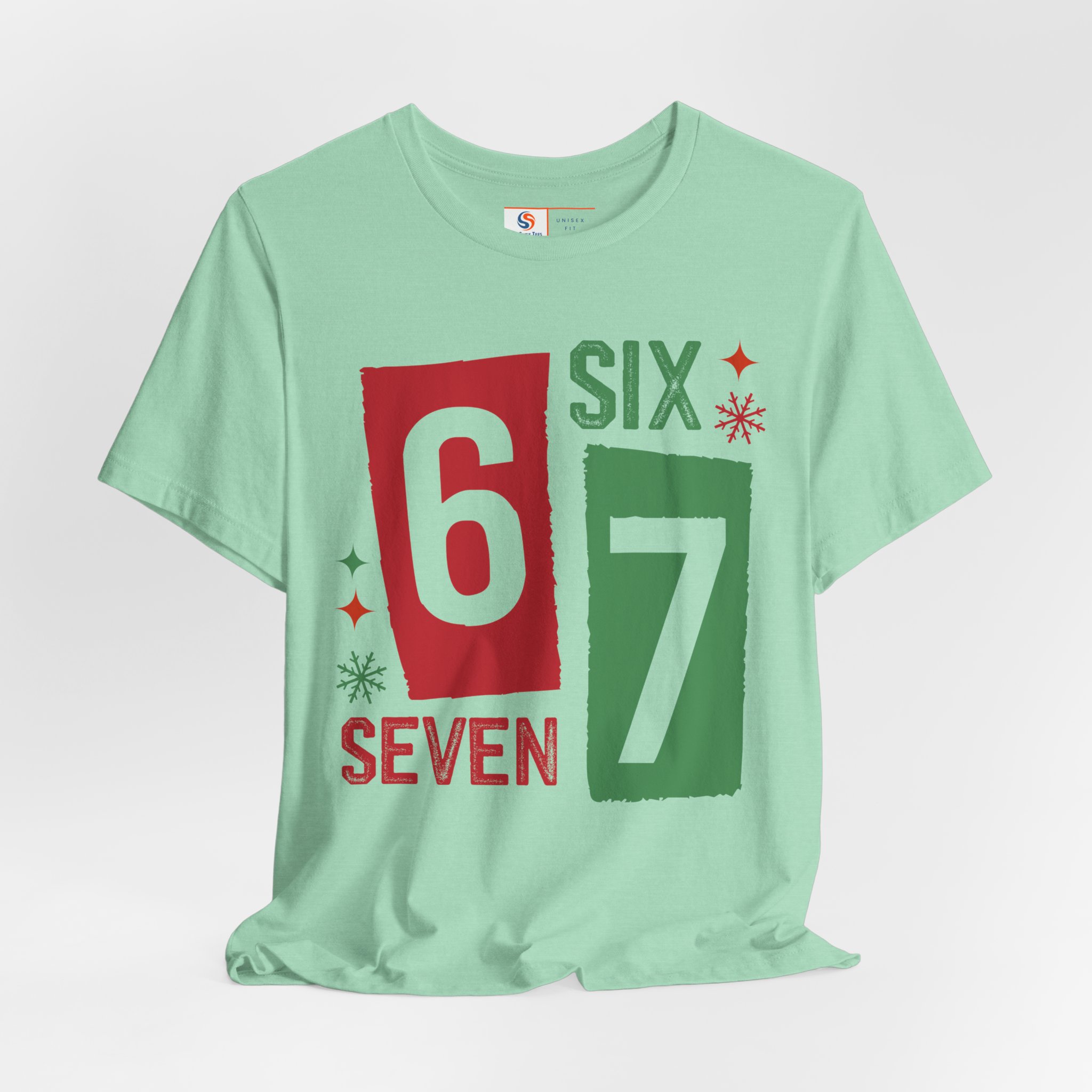 Vintage Six Seven 6 7 T-shirt | Funny Christmas 6 7 Shirt | Christmas 6 7 Sweatshirt and Hoodie | Christmas 6-7 stuff - Image 4