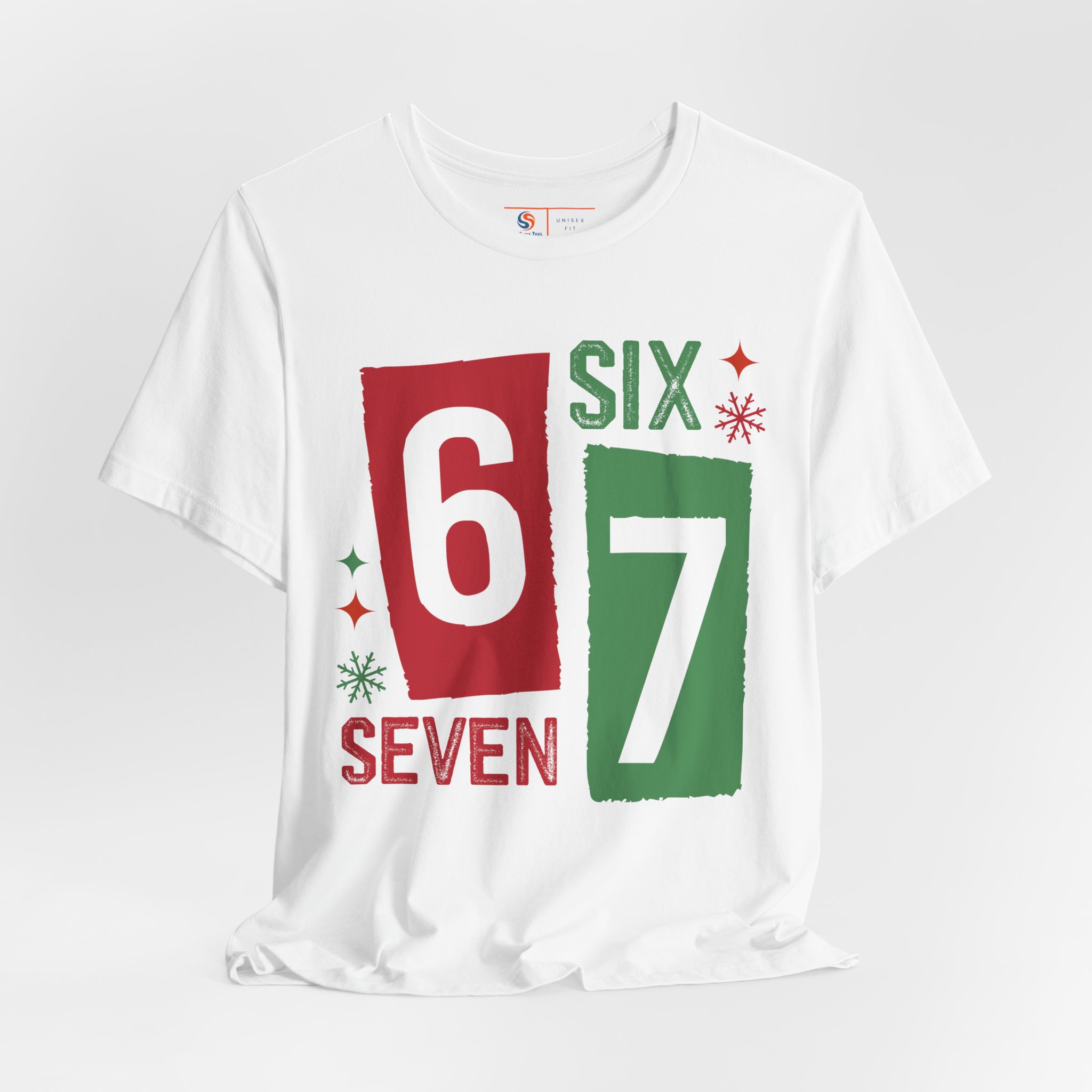 Vintage Six Seven 6 7 T-shirt | Funny Christmas 6 7 Shirt | Christmas 6 7 Sweatshirt and Hoodie | Christmas 6-7 stuff - Image 2