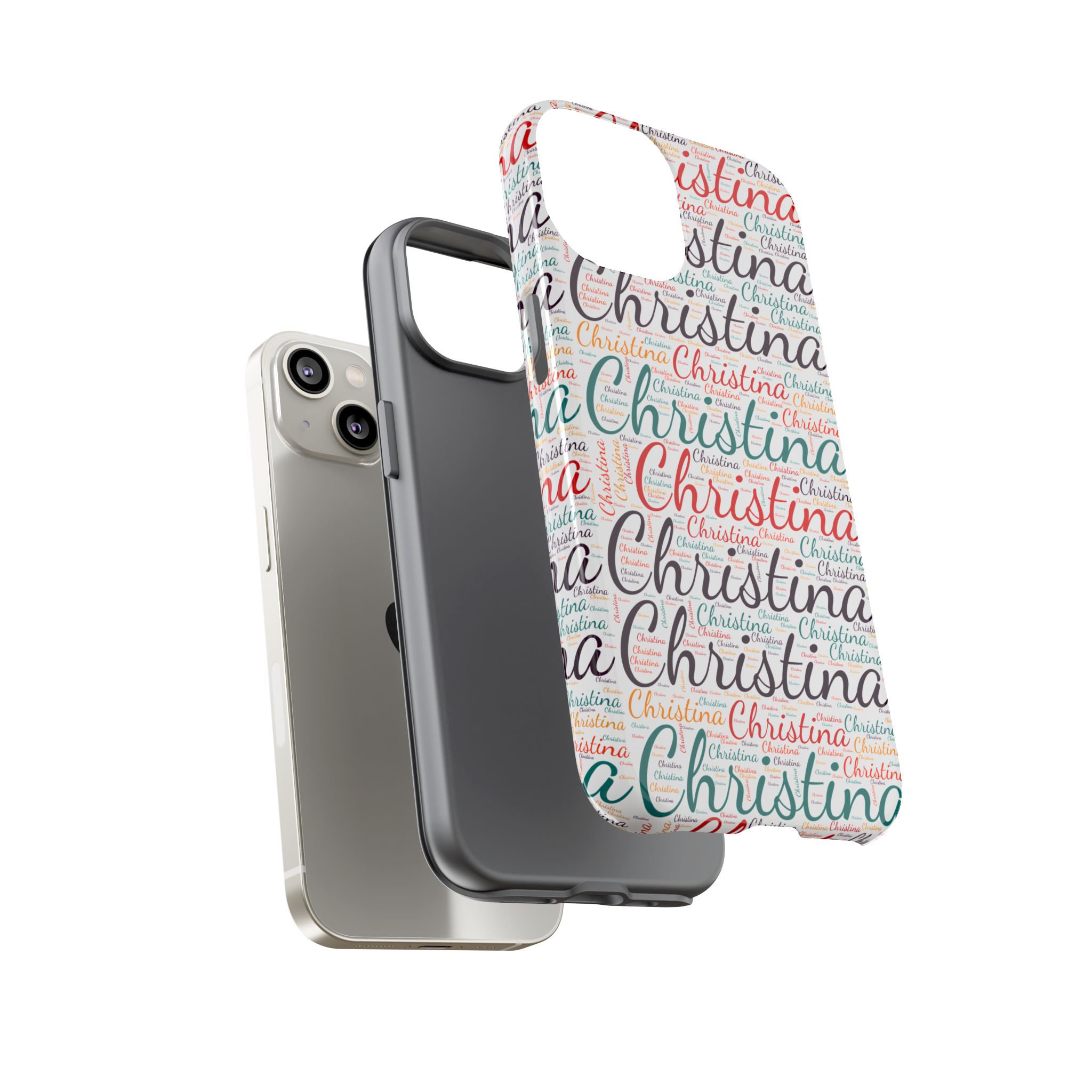 Personalized Script Name Design, Multi-Color : Tough Phone Case - Image 3