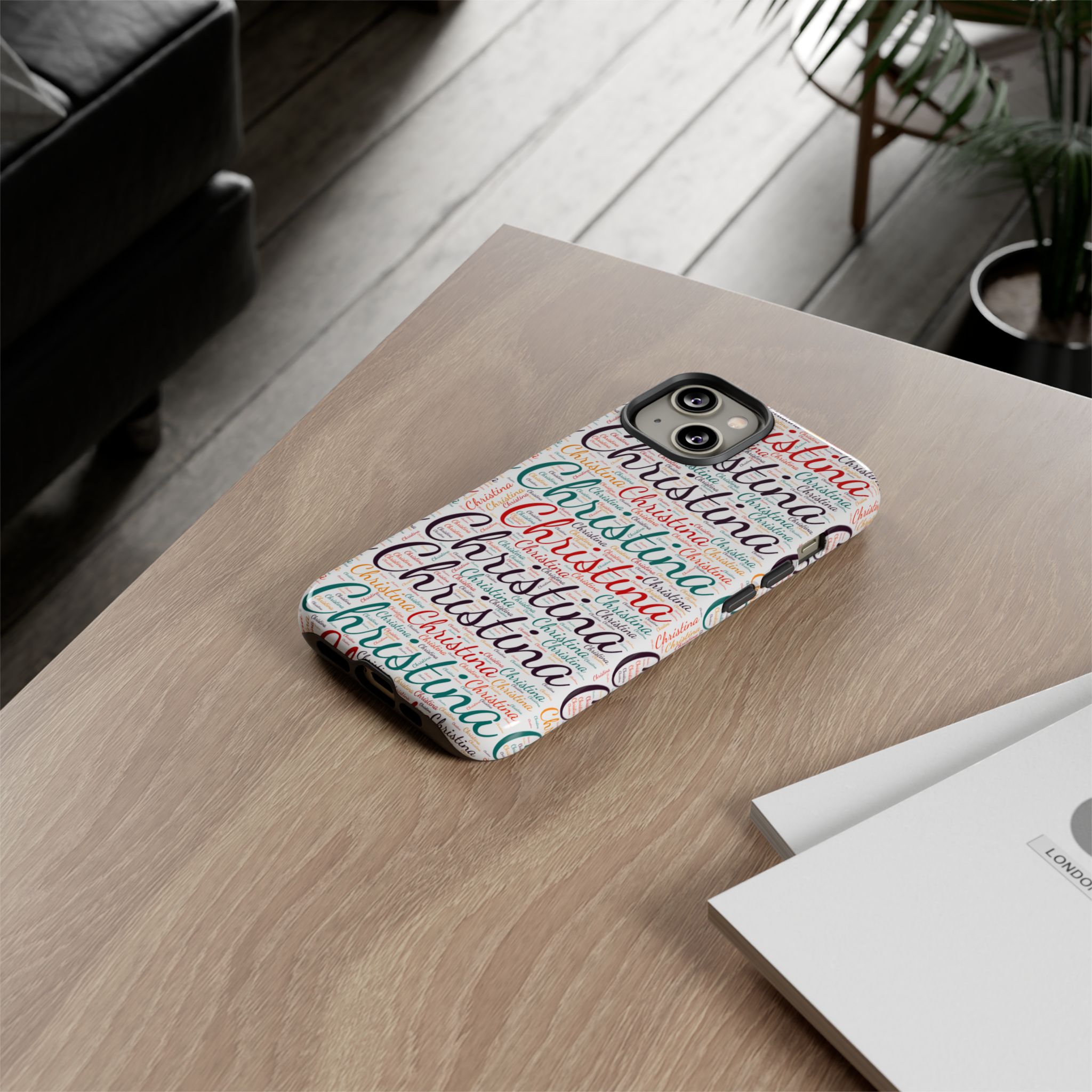 Personalized Script Name Design, Multi-Color : Tough Phone Case - Image 4