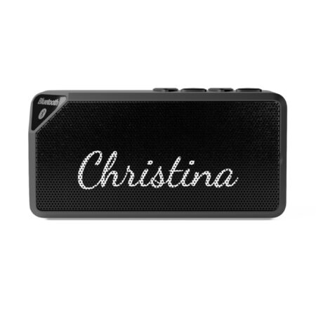 Personalized Script Name, Bluetooth Speaker : Stocking Stuffer, White Elephant Gift, Coworker Gift