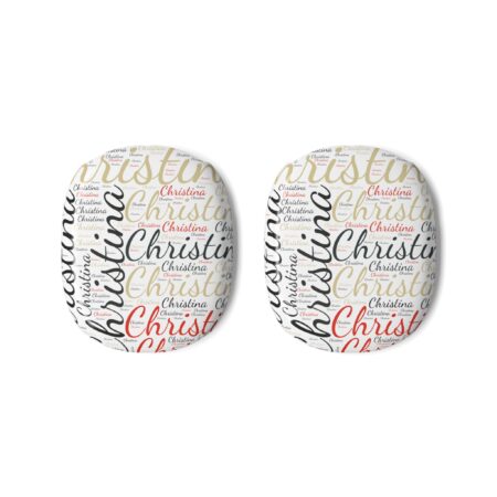 Personalized Multi-Color Name Script Pattern : AirPod Max Cases Ear Cup Covers