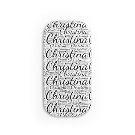 Personalized Script Name Phone Stand, Custom Name :  White and Black, Pop Grip